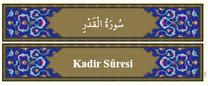 RUYADA  KADİR GÖRMEK