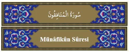 RUYADA  MÜNAFİKUN GÖRMEK